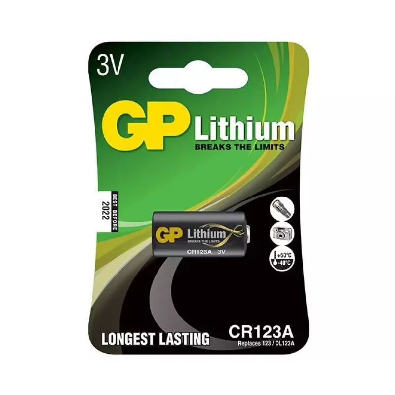Einwegbatterie GP Batterien Lithium CR123A