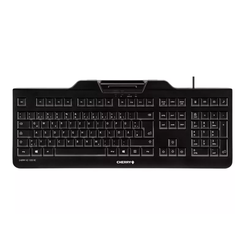 CHERRY KC 1000 SC Tastatur USB QWERTZ Schweizer Schwarz