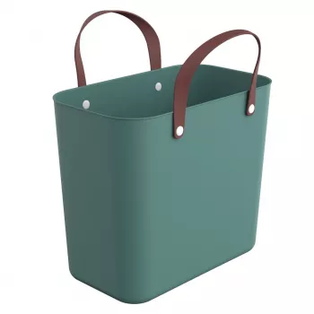 Tasche rotho Albula Grün 25 L recycelter Kunststoff, 340×235×400 mm, max. Belastung 40 kg