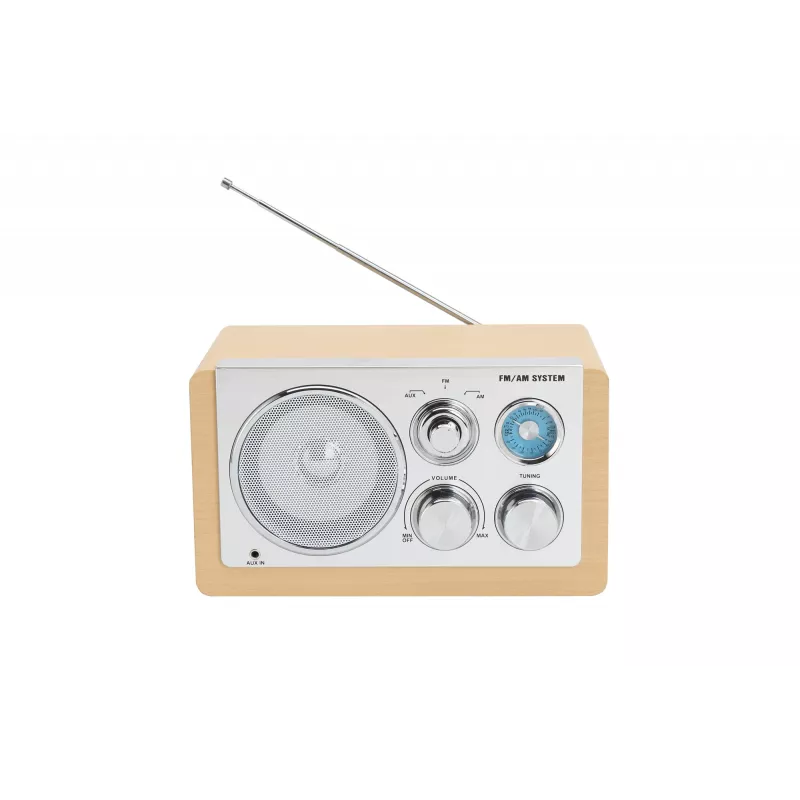 Denver TR-63LW Radio Personal Analog Bamboo, Silber