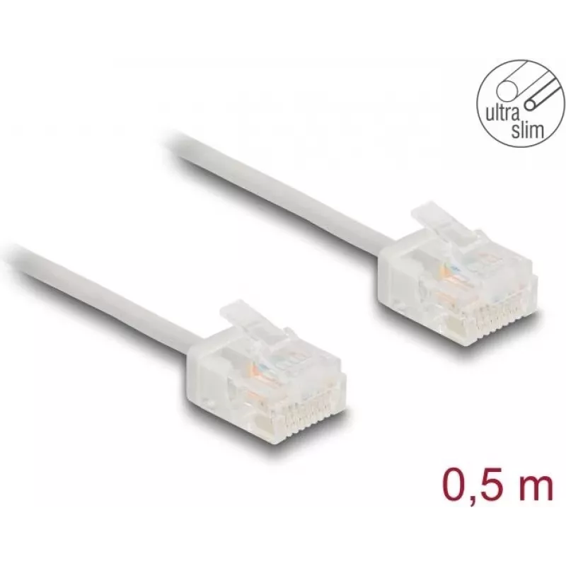 Netzwerkkabel DeLOCK RJ45 Cat.6 0,5 m Grau