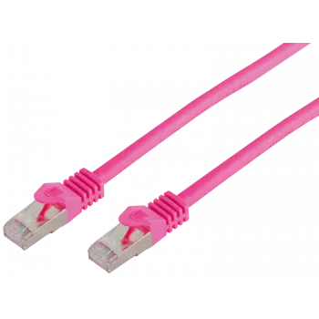 Netzwerkkabel ShiverPeaks BS75511-0.5M Magenta Cat7 S/FTP