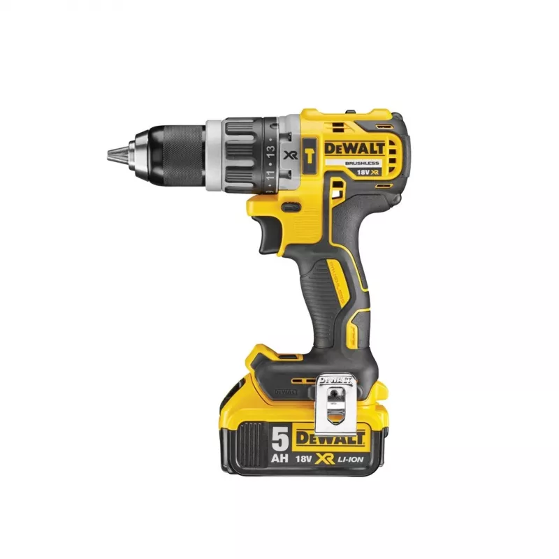 Akku-Bohrschrauber DeWALT DCD796P2 18V Li-Ion 5Ah Schnellspannbohrfutter 13 mm, 2 Gänge, 1,8 kg