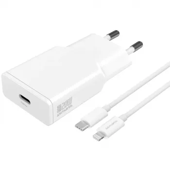 Indoor-Ladegerät 4smarts 540020 Schnellladung Smartphone Tablet Weiß