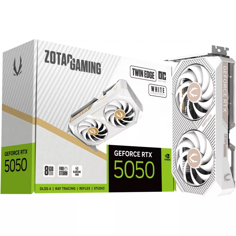 ZOTAC GAMING GeForce RTX 5050 Twin Edge OC 8GB GDDR6 Weiß Grafikkarte