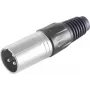 XLR-Steckverbinder ShiverPeaks BS55002-R – 3-polig, rotes Metallgehäuse