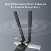 Wi‑Fi 6 Bluetooth PCIe Adapter TP‑LINK Archer TX10E AX900 — PCIe‑Karte, AX900 Wi‑Fi 6, Bluetooth