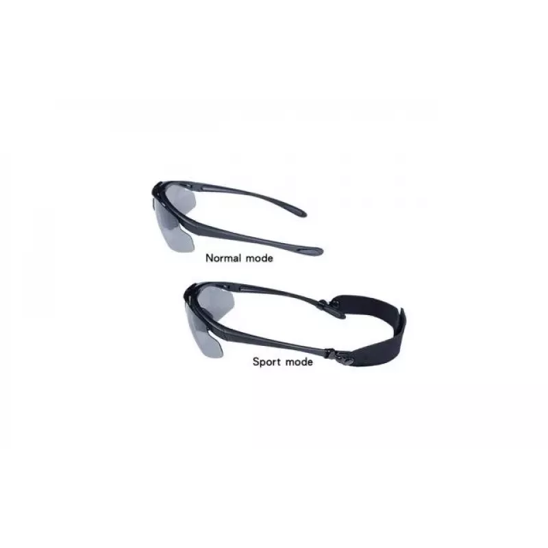 WOSPORT Schießbrille 3 austauschbare Visiere, Bandmodell 6055B