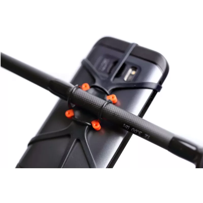 Einstellbarer Telefonhalter deeper ITGAM0003 — Angelruten-Telefonhalterung, Silikon, für 3,5–5 Zoll Handys, 280 mm, schwarz