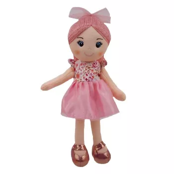 TULILO Julia Stoffpuppe 35 cm, weiches Stoffspielzeug für Kinder