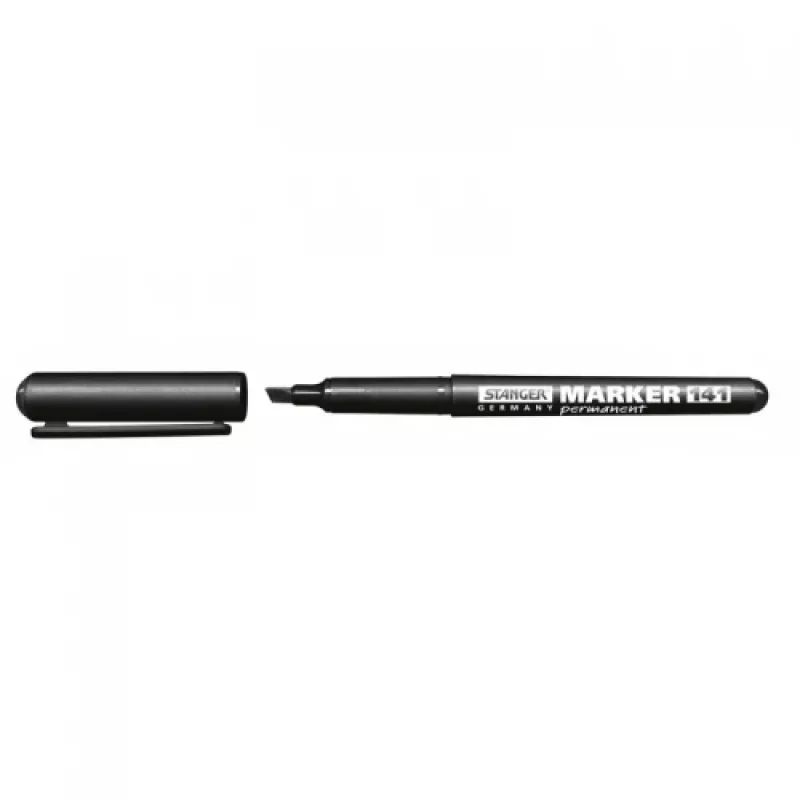 Permanentmarker Stanger M141, schwarze Tinte, 1–3 mm Spitze