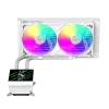 Gamemax CPU-Flüssigkeitskühler | GLACIER 240 LCD WH | Intel, AMD