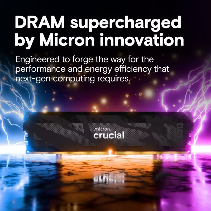 DDR5-RAM-Modul CRUCIAL Pro OC 16GB (1×16GB) 6400 MT/s CL32