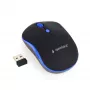 Kabellose optische Maus Gembird MUSW-4B-03-B, RF, beidhändig, 1600 DPI, 4 Tasten, batteriebetrieben, blau/schwarz