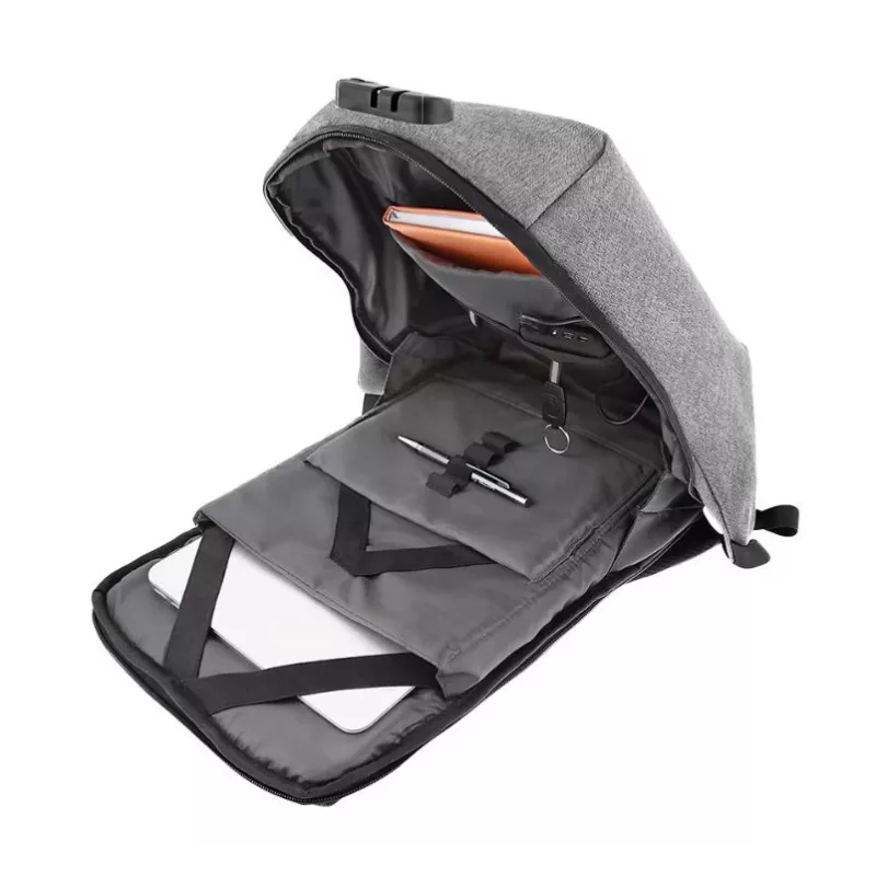 Notebook-Rucksack Tellur 15.6 Antitheft V2 mit USB-Anschluss, grau