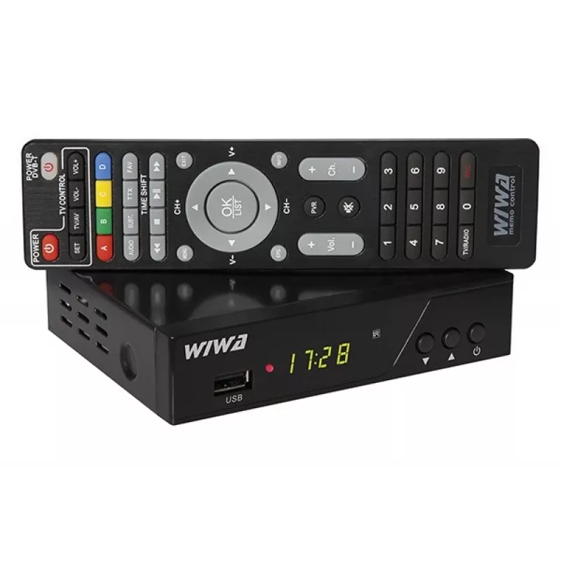 Terrestrischer HD-Digital-TV-Tuner WIWA H.265 PRO DVB-T/DVB-T2 — Full HD, H.265, HDMI, SCART, USB, Aufnahme
