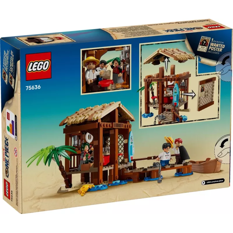 LEGO Bauset One Piece 75636 Windmühlendorf-Hütte, 299 Teile, 3 Minifiguren, 8+ Jahre