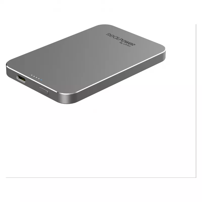 RealPower Powerbank PB-5000 MAG Grau 5.000 mAh