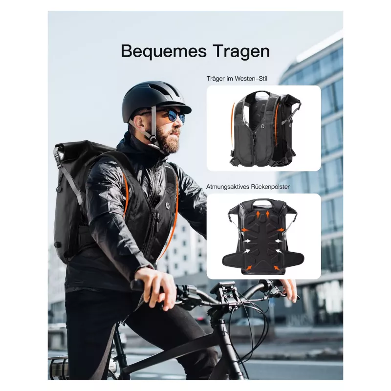 inateck Notebook-Rucksack BP06003 grau/schwarz 25-30L