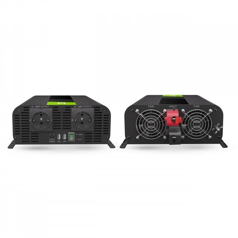 Green Cell INVGC11 Spannungswandler Auto 2000 W Schwarz