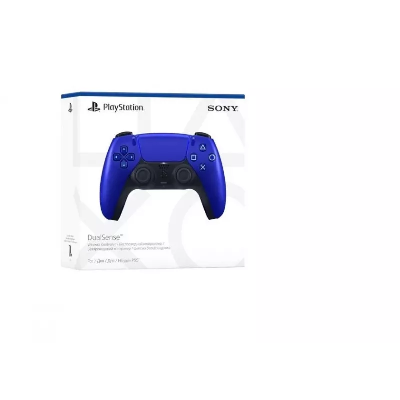 Kabelloses Gamepad Sony DualSense – Kobaltblau, für PlayStation 5, integrierter Li‑Ion-Akku, Bewegungssensor, haptisches Feedback, 3,5-mm-Klinkenanschluss
