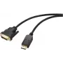 Renkforce DisplayPort / DVI-Adapterkabel DisplayPort-Stecker, DVI-D 24+1pol. Stecker 1,80 m Schwarz RF-5771518 PVC-Mantel DVI-Kabel (RF-5771518)