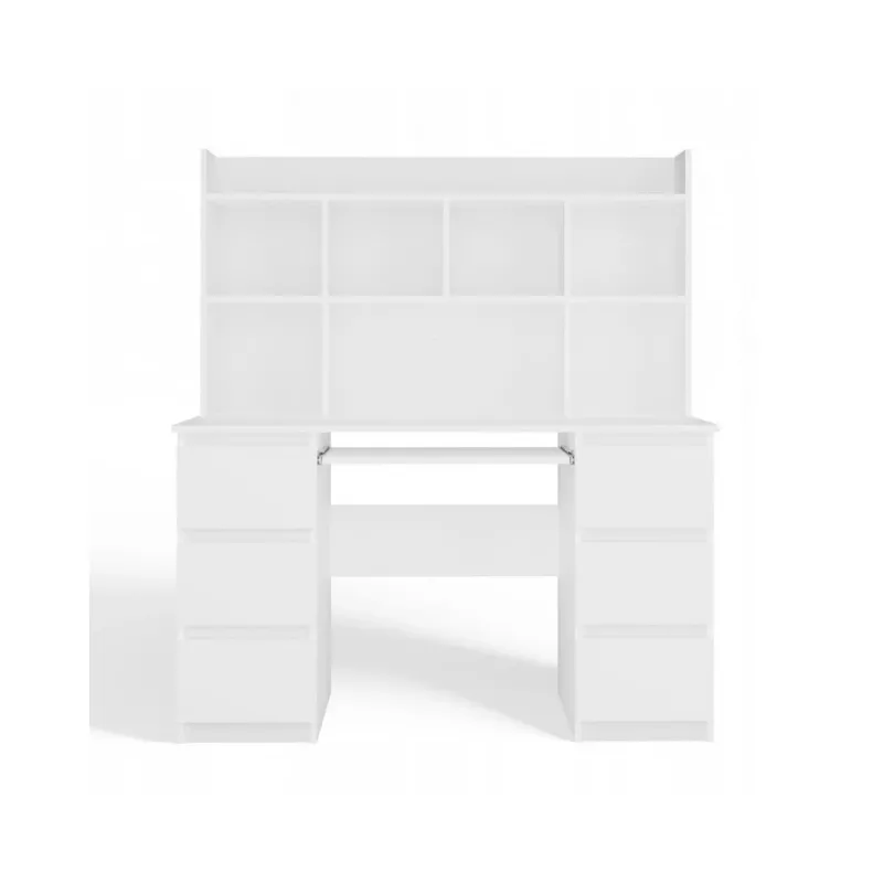 KUBA Schreibtisch Set + Extension Piece, weiß