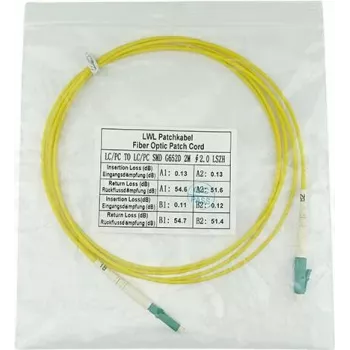 Glasfaserkabel BlueOptics SFP2121BU20MM, 20 m, LC-Stecker, G.657.A1, gelb