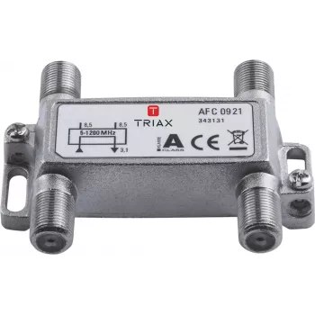 Triax AFC 0921 - 75 Ohm - 5 - 1218 MHz - Silber - Buchse - 4,3 dB - F-Typ (343131)