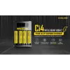 Batterieladegerät Nitecore Ci4 — universelles USB-Ladegerät für Lithium‑Ionen / NiCd / NiMH, 5/9/12V Eingang, 3A, Kunststoff, 0,1914 kg