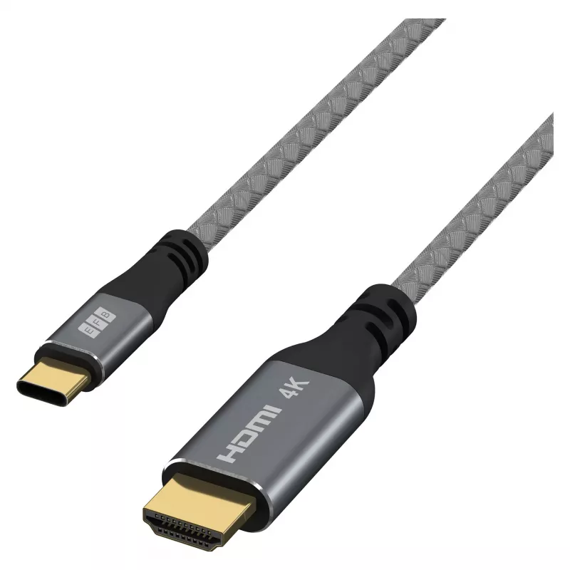 EFB Elektronik USB-C-auf-HDMI-Kabel 4K30Hz Grau - Kabel - Digital/Daten (USB-HDMI-00001)