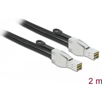 PCI Express Kabel DeLOCK Mini SAS HD SFF-8674 auf SFF-8674 2 m