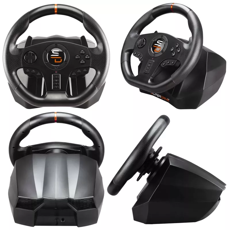 Subsonic SA5595-PC Gaming Controller Schwarz USB Lenkrad + Pedale