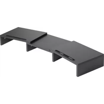 SpeaKa Professional SP-9472624 Monitorerhöhung für 2 Monitore bis 32 Zoll, 20 kg, Schwarz (SP-9472624)