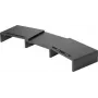 SpeaKa Professional SP-9472624 Monitorerhöhung für 2 Monitore bis 32 Zoll, 20 kg, Schwarz (SP-9472624)