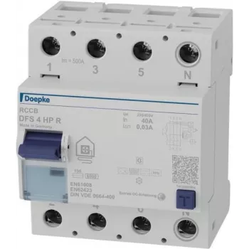 Doepke Fehlerstrom-Schutzschalter 4-polig 40 A 0,03 Typ B+ f.WP N re (09134807)