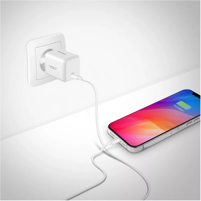 USB-C 35W 3A Power Delivery 3.0 QC 3.0 Wandladegerät Weiß