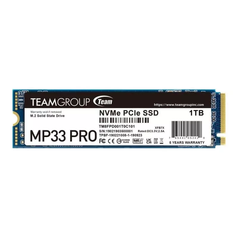 SSD-Laufwerk Team Group 1 TB M.2 PCI Express 3.0 NVMe MP33 PRO
