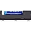 XTAR MC6C Ladegerät Multi-Slot intelligentes Ladegerät für zylindrische Li-Ion-Zellen, 6 Schächte, unterstützt 18650/21700/AA, 5V Eingang, schwarz