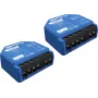 Intelligenter Schalter Shelly 1 Gen3, kabellos, 240 V AC, Kunststoffgehäuse, 42×16×37 mm, 2er-Pack
