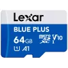 MicroSDXC-Speicherkarte Lexar BLUE PLUS 64 GB UHS‑I 100 MB/s U1 V10 (blau)