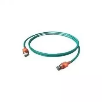 Easylan CS1OAADAD0030 RJ45 Netzwerkkabel, Patchkabel CAT 6a S/FTP 3 m grau mit LED 1 Stk.