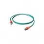 Easylan CS1OAADAD0030 RJ45 Netzwerkkabel, Patchkabel CAT 6a S/FTP 3 m grau mit LED 1 Stk.