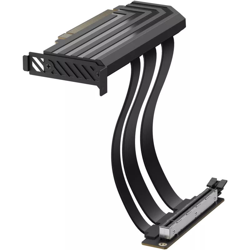 PCIe 5.0 Hyper Riser, Verlängerungskabel schwarz, 20cm