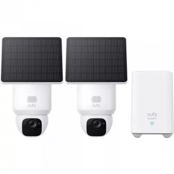 Eufy SoloCam E30 (2-Pack) + Homebase 2 Dome IP-Überwachungskamera Außenbereich 2048 x 1080 Pixel Wand