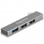 DeLOCK 3 Port schlank USB Hub USB Type-C 10 Gbps 2 x USB 2.0