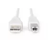 Assmann USB-Verbindungskabel, Typ A - B M/M, 3,0 m, USB 2.0 geeignet, UL, beige (AK-300102-030-E)