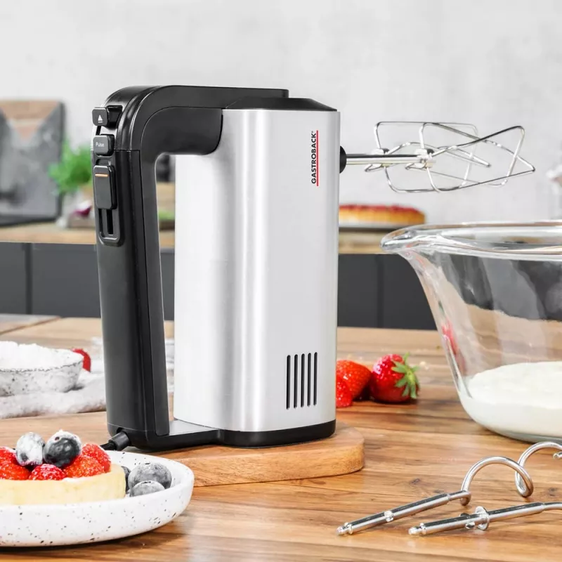 Küchenmaschine Gastroback Design Handmixer Pro Schwarz Silber