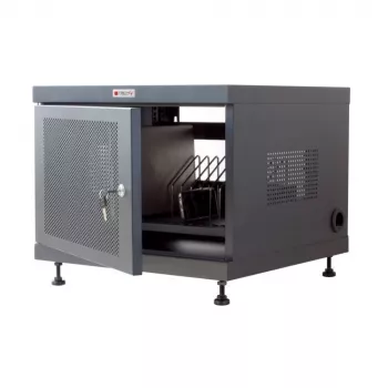 Rack-Regal TECHLY 367652 Kabel-Organizer mit 3M-Klebebefestigung, Stahl, 550×550×410 mm, schwarz