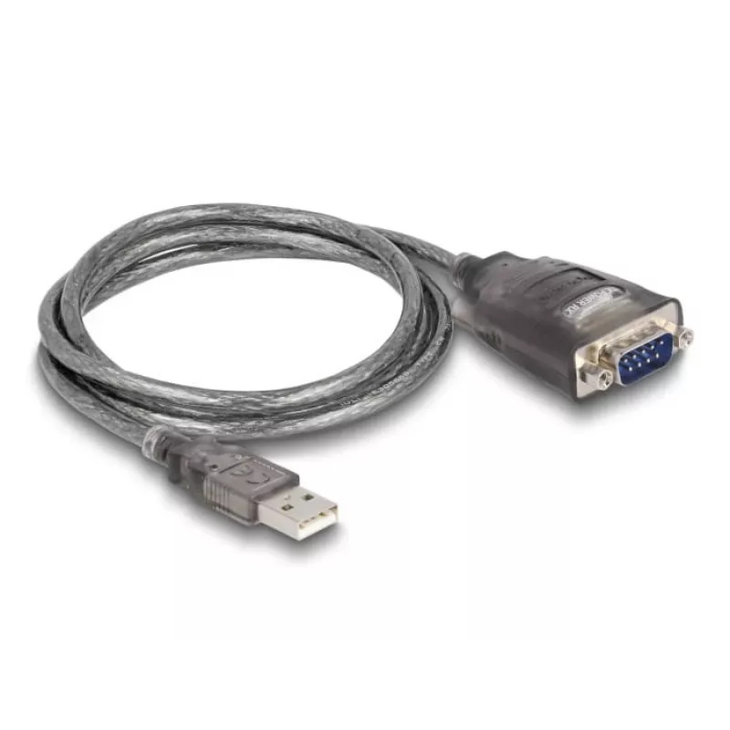 DeLOCK 61400 Kabeladapter USB A RS-232 Schwarz
